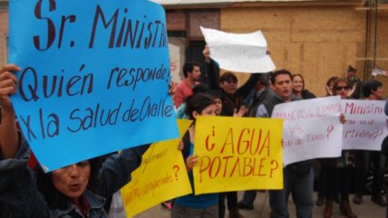   Con manifestaciones fue recibido el ministro Mañalich en Ovalle 