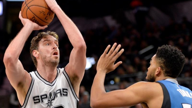  Pau Gasol es baja en San Antonio Spurs  