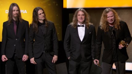   Megadeth recibió su primer Grammy con bochornoso error 