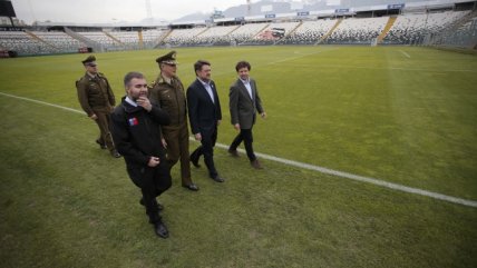 Autoridades inspeccionaron el Estadio Monumental en la jornada previa al Chile-Ecuador