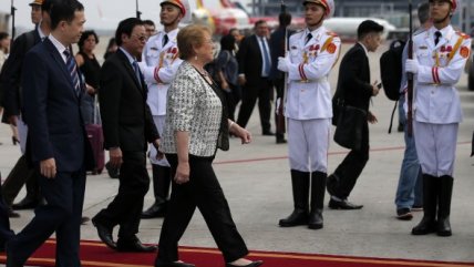   Presidenta Bachelet inició visita de Estado a Vietnam 