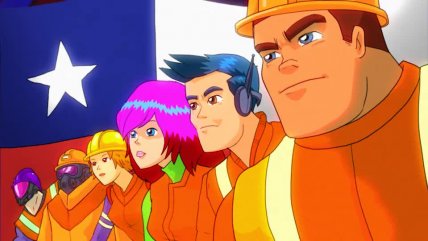   Al estilo ochentero: 