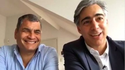   Amistoso diálogo web de ME-O y Rafael Correa frente a la 