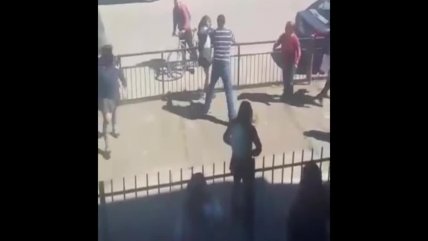   Captan brutal pelea afuera de un liceo de Talcahuano 
