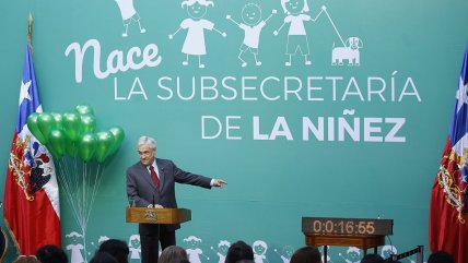   Piñera promulgó ley que crea la Subsecretaría de la Niñez 