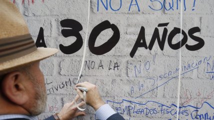 #VamosADecirQueNo Instalan mural en conmemoración del Plebiscito