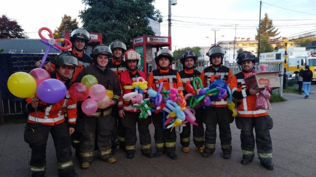  Bomberos de Valdivia celebraron halloween  