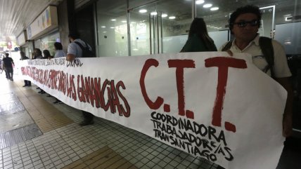  Trabajadores del Transantiago denunciaron malas condiciones  