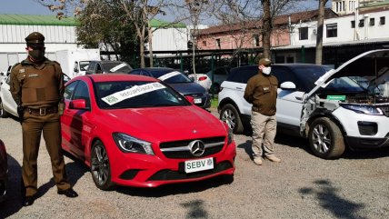  Desbaratan cuatro organizaciones criminales dedicadas al robo de vehículos  