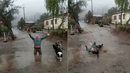   ¡Felicidad pura! Campesino celebró con un 