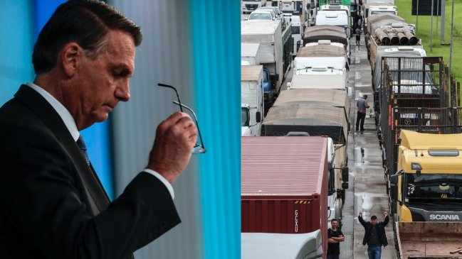  Bolsonaro sigue en silencio y camioneros exigen un golpe contra la victoria de Lula  