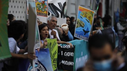  Con manifestaciones a favor y contra Dominga se desarrolla el Comité de Ministros  