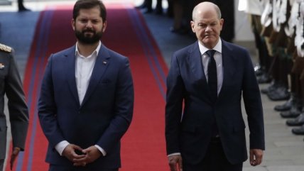   Presidente Boric recibió al canciller alemán en el Museo de la Memoria y luego en La Moneda 