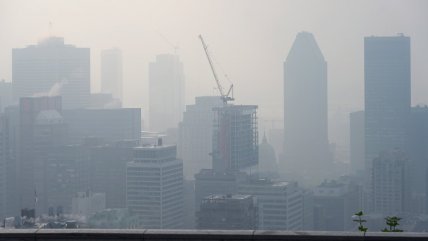  Canadá: Incendios forestales continúan causando estragos en el aire de Montreal  