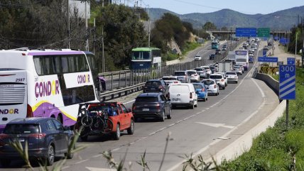  Masiva salida de capitalinos por la Ruta 68 por Fiestas Patrias  