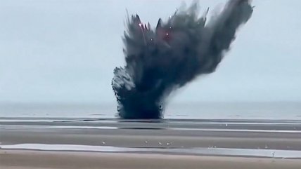   Bélgica detonó con éxito una bomba de la Segunda Guerra Mundial 