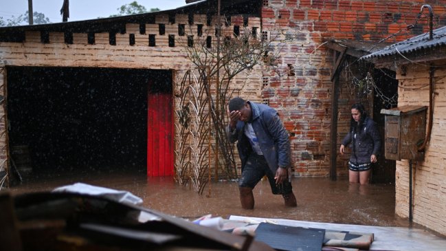  Lluvias se intensifican en el sur de Brasil: Se esperan nuevas crecidas de ríos  