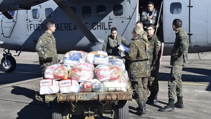   FACh envió más de dos toneladas de ayuda humanitaria a Brasil ante inundaciones 