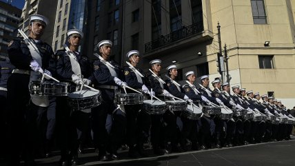  Ensayo de desfile de 21 de mayo se realizó en Plaza Sotomayor  