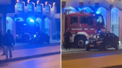   Colectivo mal estacionado bloqueó salida de un carro de Bomberos en La Serena 