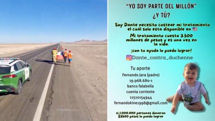   Padre camina por el desierto para costear millonario tratamiento para su hijo con Duchenne 