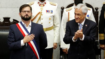   Boric recordó a Piñera y alabó a Aylwin, Frei, Lagos y Bachelet 