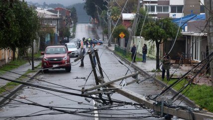   Los daños que generó la tromba marina en su paso por Penco 