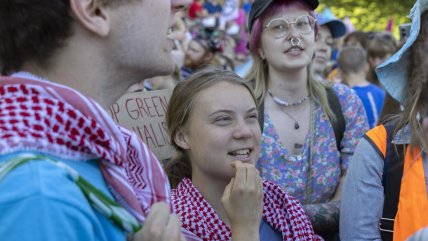   Greta Thunberg, detenida tras participar en una manifestación en Helsinki 