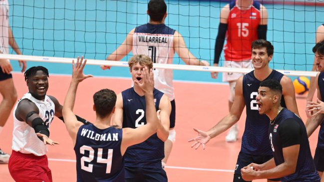   Estados Unidos eliminó a Chile de la Copa Panamericana de voleibol 