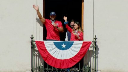   El recibimiento a Francisca Crovetto y Yasmani Acosta en el Palacio de La Moneda 