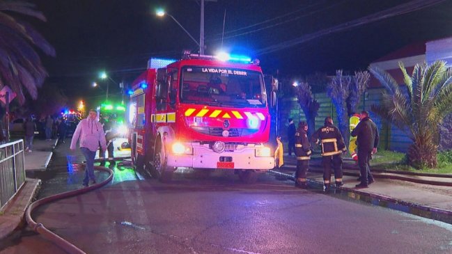  Incendio en Conchalí dejó dos adultos mayores fallecidos  