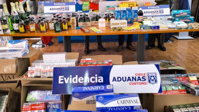   Millonaria incautación de productos de contrabando en Calama 