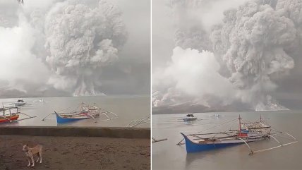   Impresionante erupción en Indonesia 
