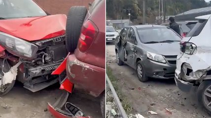   Tren impactó autos estacionados al borde de la vía férrea en Lota 