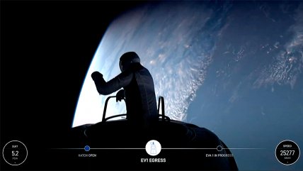   SpaceX realiza la primera caminata espacial privada de la historia 