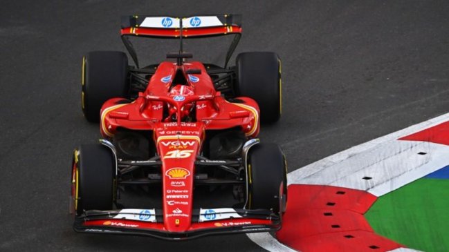   Charles Leclerc dominó la segunda tanda de prácticas en Bakú 