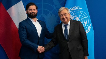   Boric y Guterres abordaron las crisis de Venezuela y Haití 