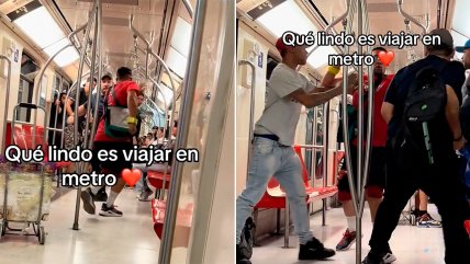   Vendedor ambulante y pasajero se fueron a los golpes en el Metro 