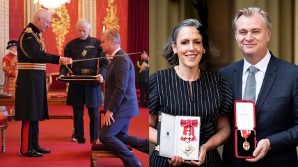   Christopher Nolan y Emma Thomas, caballero y dama del Imperio Británico 