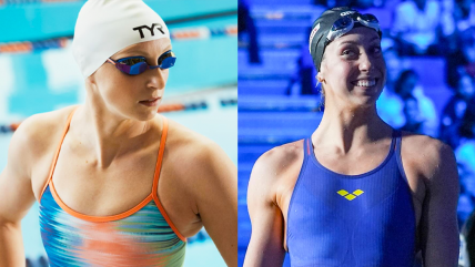  Katie Ledecky y Gretchen Walsh rebajaron sus propios récords del mundo de natación 