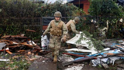  Continúa la remoción de escombros tras tornado que azotó a Puerto Varas  