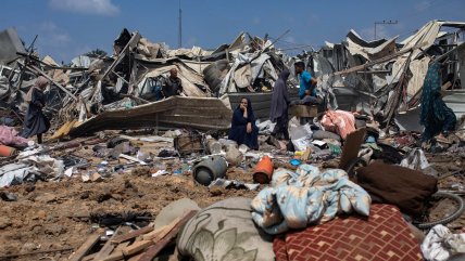  Israel atacó campo de desplazados en Gaza: 