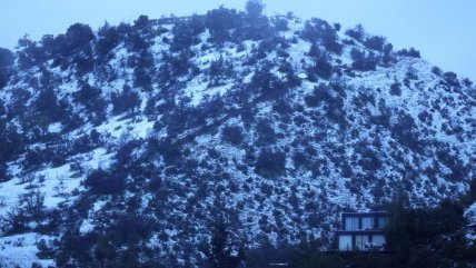   Sector oriente de la capital amaneció bajo una capa de nieve 