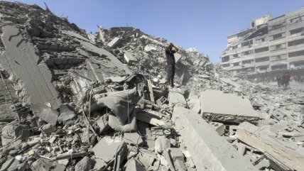   Israel destruyó el edificio más alto de Gaza: Una torre de 18 pisos y 60 departamentos 