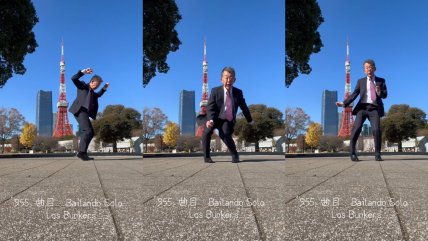   Japonés causa furor al bailar icónica canción de Los Bunkers: 