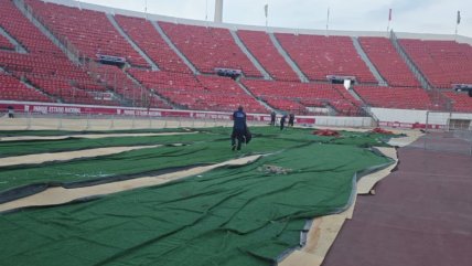   Universidad de Chile realizó trabajos de reparación en el Estadio Nacional tras incidentes de barristas 