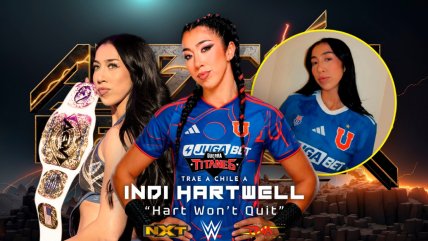   Show de Guerra de Titanes contará con Indi Hartwell, excampeona de WWE que es hincha de la U 