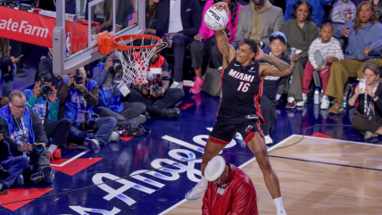   [VIDEO] Keshad Johnson conquistó el concurso de clavadas de la NBA 
