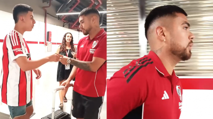   [VIDEO] Apenas lo miró: Paulo Díaz recibió críticas por fría actitud con hincha cumpleañero 