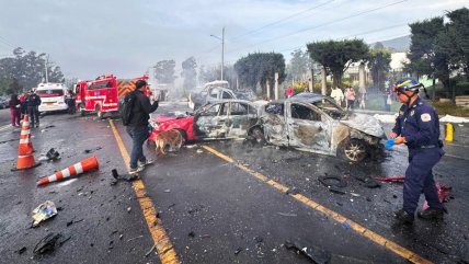   Camión explotó al impactar vehículos que esperaban peaje en Colombia: Cuatro muertos 